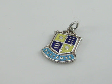 Vintage Silver Boscombe Travel Shield Charm