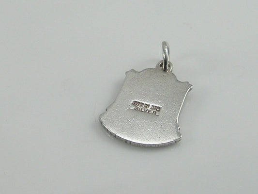 Vintage Silver Boscombe Travel Shield Charm