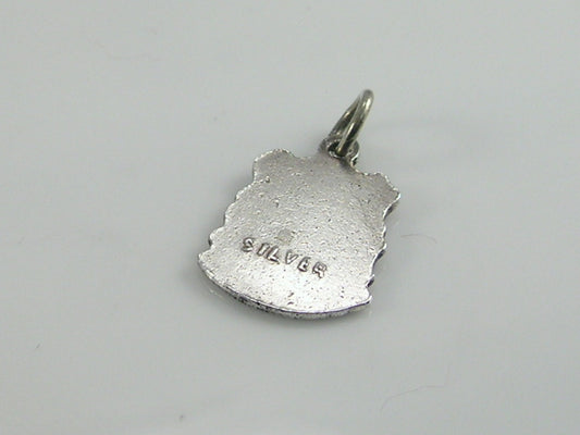 Vintage Silver Bourton on the Water Travel Shield Charm