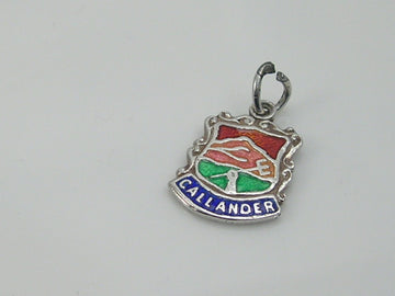 Vintage Silver Callander Travel Shield Charm