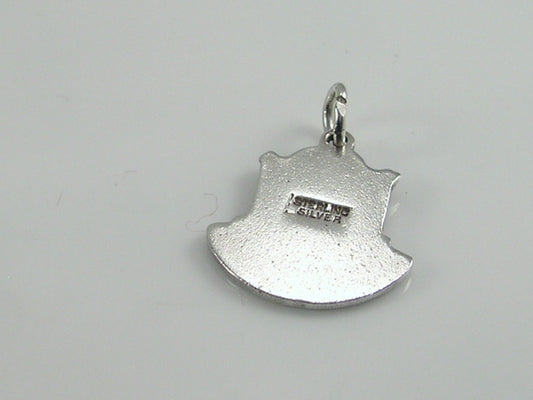 Vintage Silver Gretna Green Travel Shield Charm