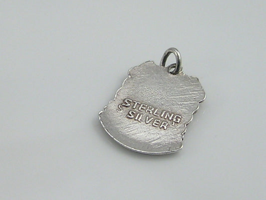 Vintage Silver Kents cavern Travel Shield Charm