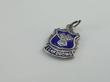 Vintage Silver Llandudno Travel Shield Charm