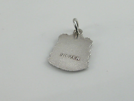 Vintage Silver Oban Travel Shield Charm