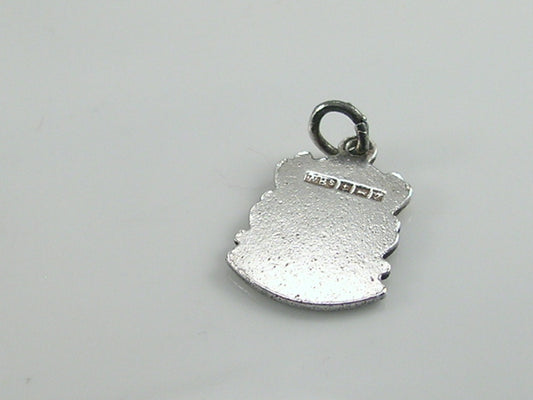 Vintage Silver Rothesay Travel Shield Charm