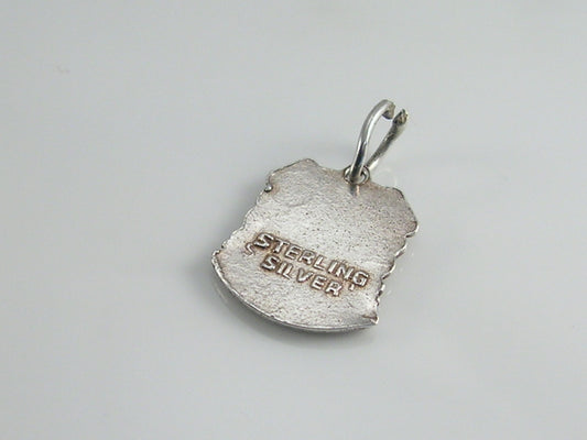 Vintage Silver Isle of Wight Travel Shield Charm