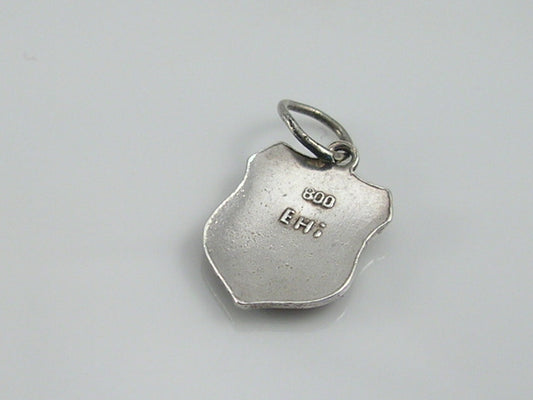 Vintage Silver Siegen Travel Shield Charm