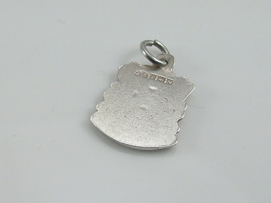 Vintage Silver Arrochar Travel Shield Charm
