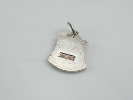 Vintage Silver Penrith Travel Shield Charm