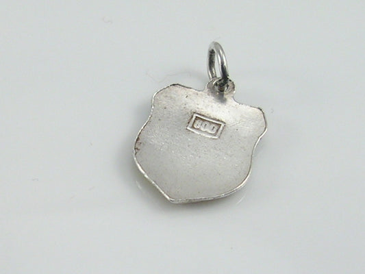 Vintage Silver Estartit Travel Shield Charm
