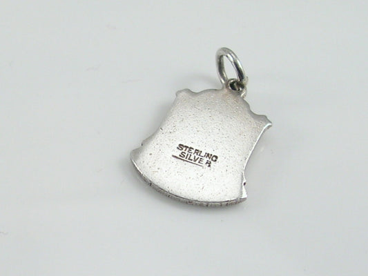 Vintage Silver Coniston Travel Shield Charm