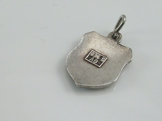 Vintage Silver Sitges Travel Shield Charm