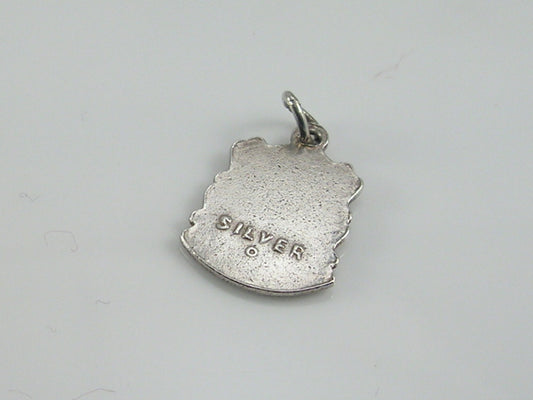 Vintage Silver Wakefield Travel Shield Charm