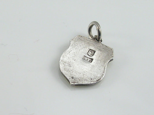 Vintage Silver Ostende Travel Shield Charm