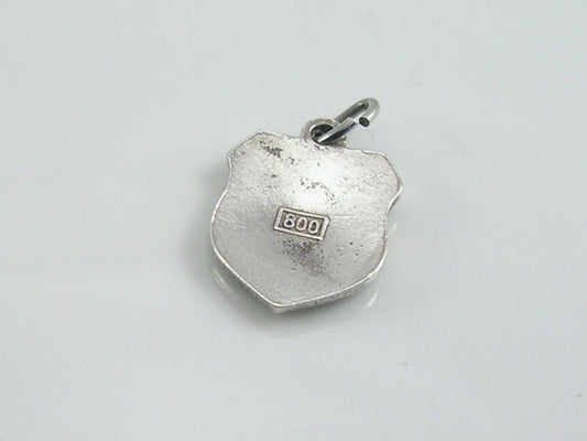 Vintage Silver San Marino Travel Shield Charm