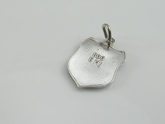 Vintage Silver Bad Sachsa Travel Shield Charm