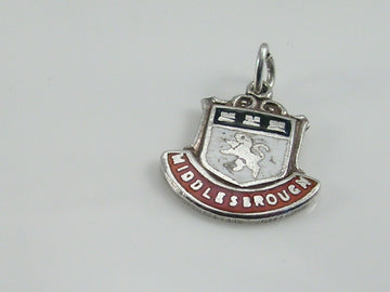 Vintage Silver Middlesborough Travel Shield Charm