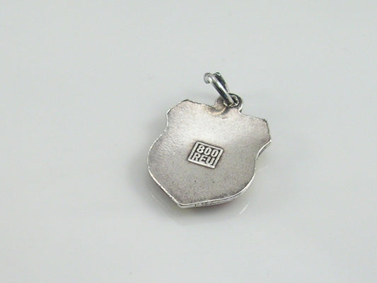 Vintage Silver Herford Travel Shield Charm
