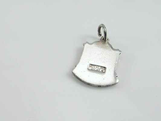 Vintage Silver Richmond Travel Shield Charm
