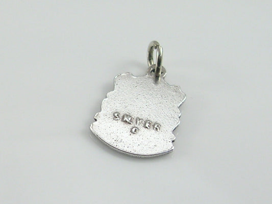 Vintage Silver Wroxham Travel Shield Charm