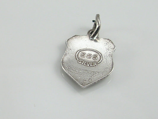 Vintage Silver San Marino Travel Shield Charm