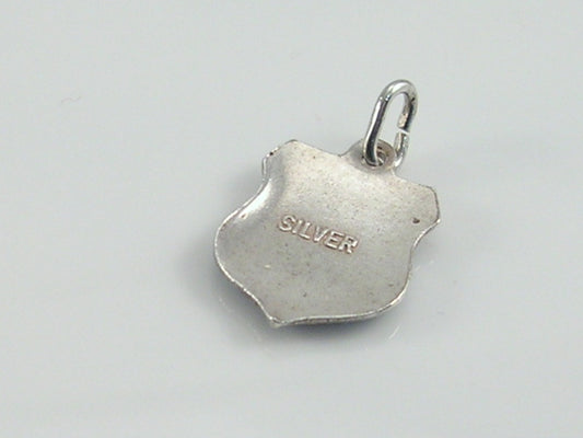 Vintage Silver Wales Travel Shield Charm