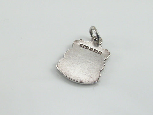 Vintage Silver Aberdeen Travel Shield Charm
