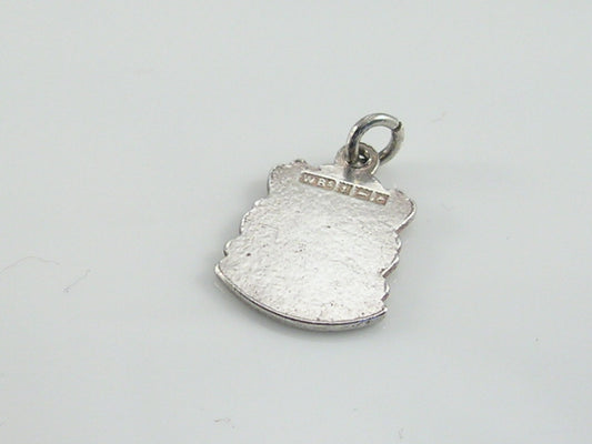 Vintage Silver Shrewsbury Travel Shield Charm