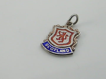 Vintage Silver Scotland Travel Shield Charm