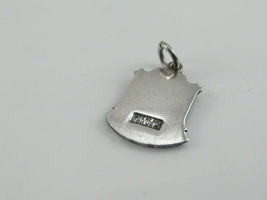 Vintage Silver Torquay Travel Shield Charm