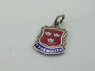 Vintage Silver Tynemouth Travel Shield Charm