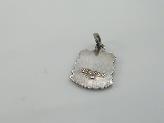 Vintage Silver Tynemouth Travel Shield Charm