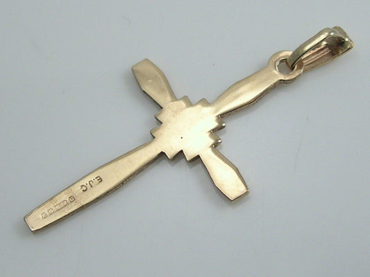 Vintage 9ct Gold Cross Pendant