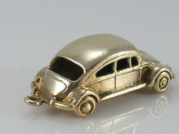 Vintage 3D 9ct Gold VW Volkswagen Car Charm H/MK 1965
