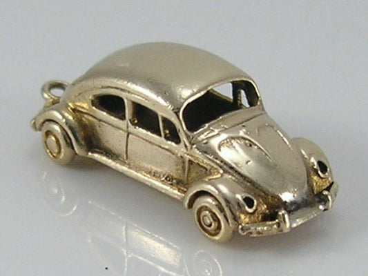 Vintage 3D 9ct Gold VW Volkswagen Car Charm H/MK 1965