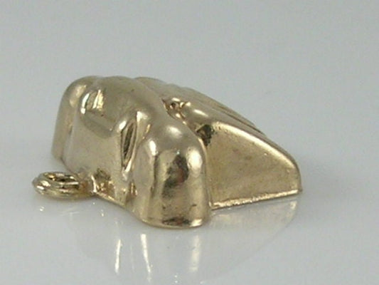 Vintage 3D 9ct Gold Telephone Charm H/MK 1977