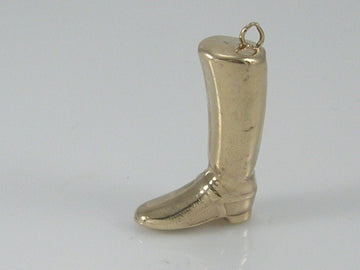 Vintage 3D 9ct Gold Riding Boot Charm H/MK 1968  RP
