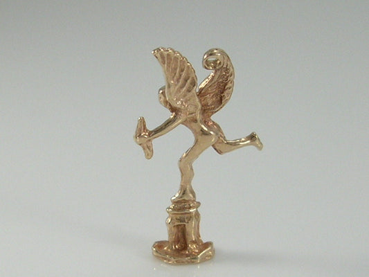 Vintage 3D 9ct Gold Statue of Eros Charm  H/MK 1977
