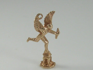 Vintage 3D 9ct Gold Statue of Eros Charm  H/MK 1977