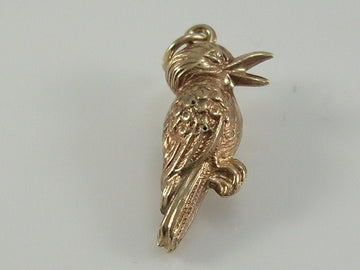 Vintage 3D 9ct Gold Bird Charm H/MK 1967    WHC