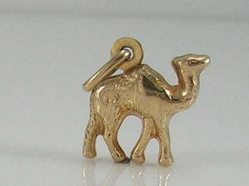 Vintage UnoAErre 9ct Gold Camel Charm Pendant  H/MK