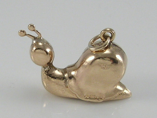 Vintage 3D 9ct Gold Brian The Snail Charm H/MK 1975