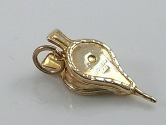 Vintage 3D 9ct Gold Fire Bellows Charm Pendant  H/MK 1972   WHC