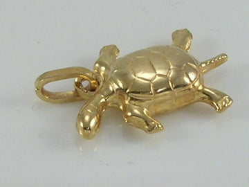 Vintage 9ct Gold Tortoise/Turtle Charm Pendant