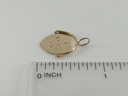 Vintage 9ct Gold I Love You Spinner Charm Pendant
