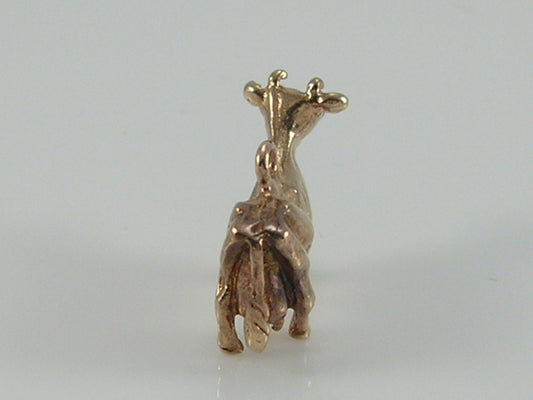 Vintage 3D 9ct Gold Dairy Cow Charm H/MK 1962
