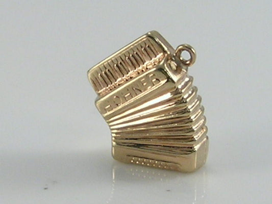 Vintage 3D 9ct Gold Hohner Accordion Charm. H/MK 1965   WHC