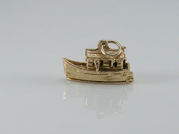 Vintage 3D 9ct Gold Noah's Ark Charm. H/MK 1964