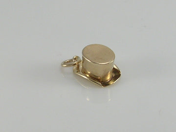 Vintage 9ct Gold Top Hat Charm