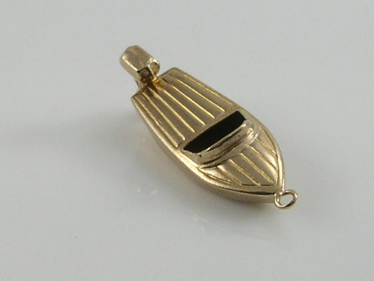 Vintage 9ct Gold Speed Boat Charm